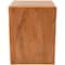 18" Natural Textured Wood Grain Outdoor Accent Table